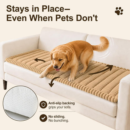 Couch Cover for Dogs, Non Slip Fuzzy Thick Pet Sofa Protector