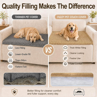 Couch Cover for Dogs, Non Slip Fuzzy Thick Pet Sofa Protector