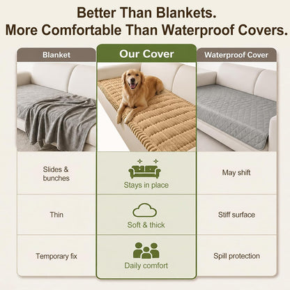 Couch Cover for Dogs, Non Slip Fuzzy Thick Pet Sofa Protector