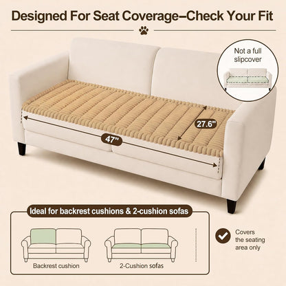 Couch Cover for Dogs, Non Slip Fuzzy Thick Pet Sofa Protector