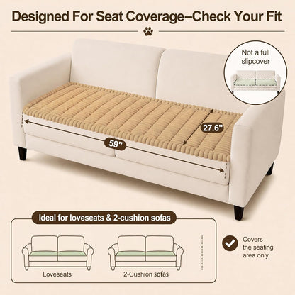 Couch Cover for Dogs, Non Slip Fuzzy Thick Pet Sofa Protector