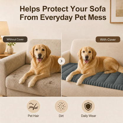 Couch Cover for Dogs, Non Slip Fuzzy Thick Pet Sofa Protector