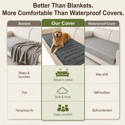 Couch Cover for Dogs, Non Slip Fuzzy Thick Pet Sofa Protector