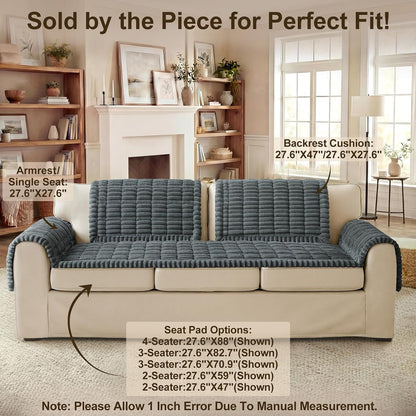 Couch Cover for Dogs, Non Slip Fuzzy Thick Pet Sofa Protector