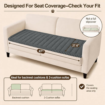 Couch Cover for Dogs, Non Slip Fuzzy Thick Pet Sofa Protector