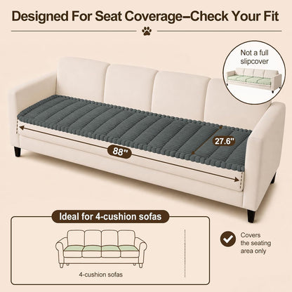 Couch Cover for Dogs, Non Slip Fuzzy Thick Pet Sofa Protector