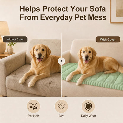 Couch Cover for Dogs, Non Slip Fuzzy Thick Pet Sofa Protector