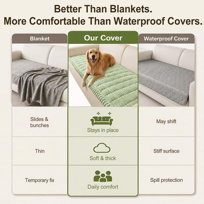 Couch Cover for Dogs, Non Slip Fuzzy Thick Pet Sofa Protector