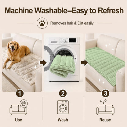Couch Cover for Dogs, Non Slip Fuzzy Thick Pet Sofa Protector