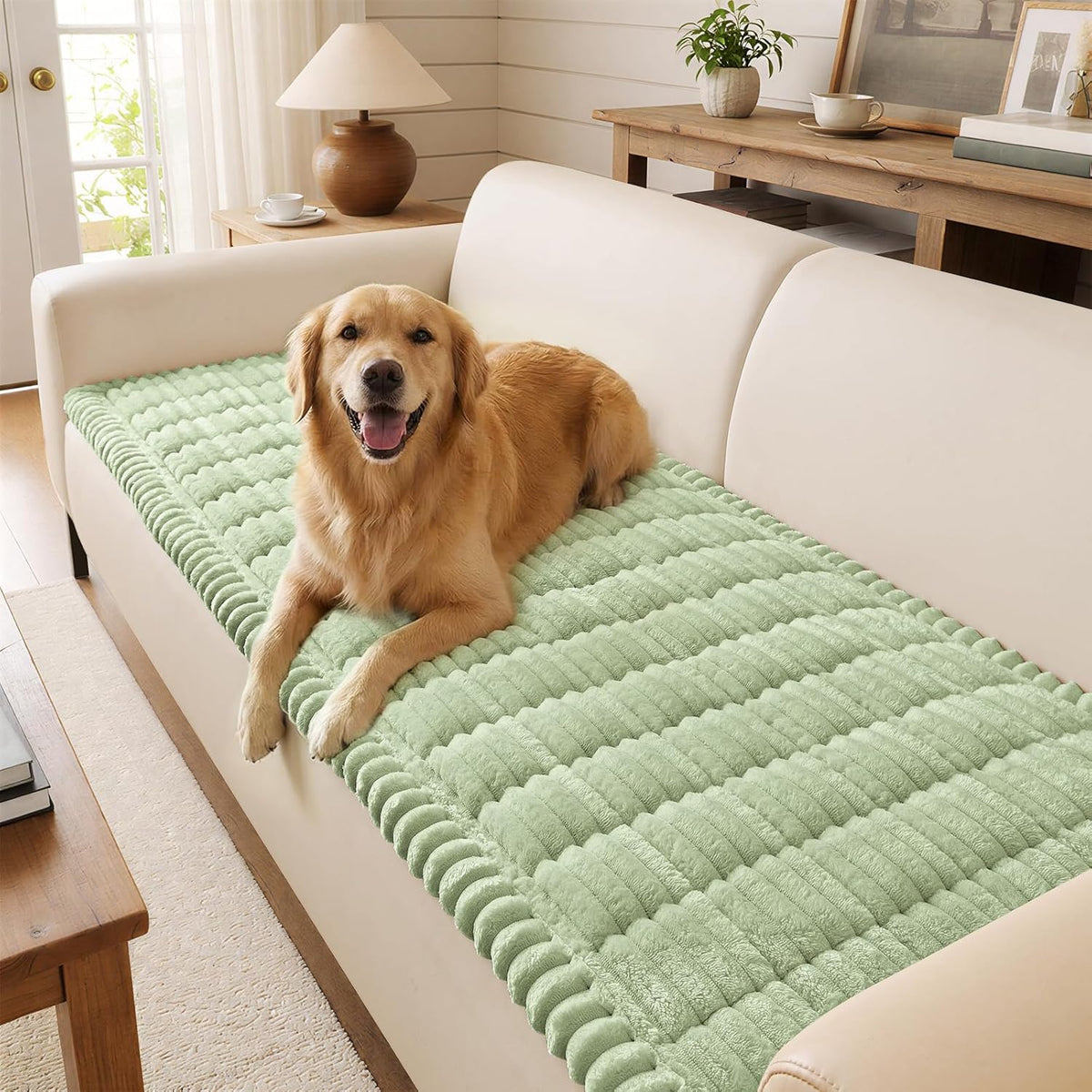 Couch Cover for Dogs, Non Slip Fuzzy Thick Pet Sofa Protector