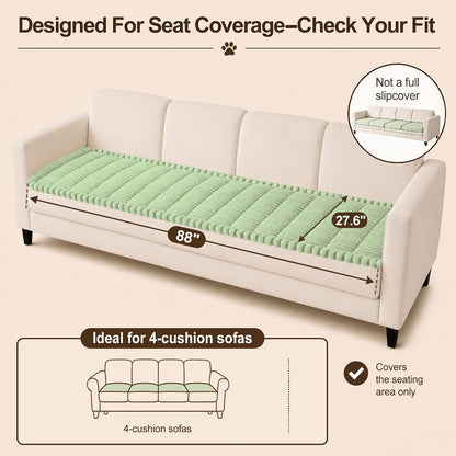 Couch Cover for Dogs, Non Slip Fuzzy Thick Pet Sofa Protector