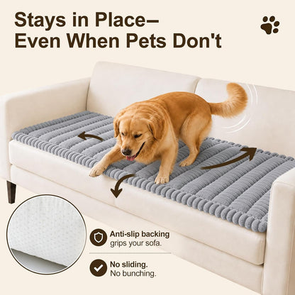 Couch Cover for Dogs, Non Slip Fuzzy Thick Pet Sofa Protector