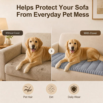 Couch Cover for Dogs, Non Slip Fuzzy Thick Pet Sofa Protector