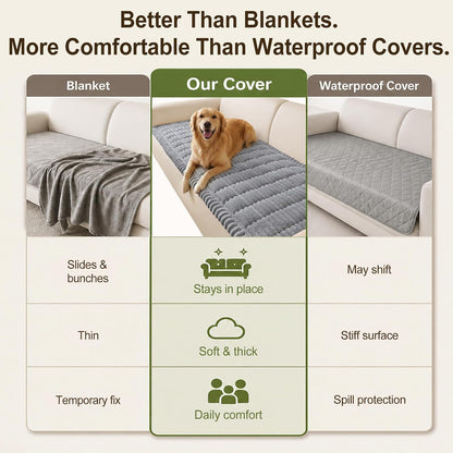 Couch Cover for Dogs, Non Slip Fuzzy Thick Pet Sofa Protector