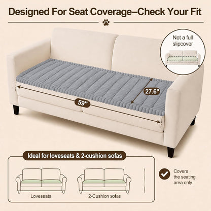 Couch Cover for Dogs, Non Slip Fuzzy Thick Pet Sofa Protector