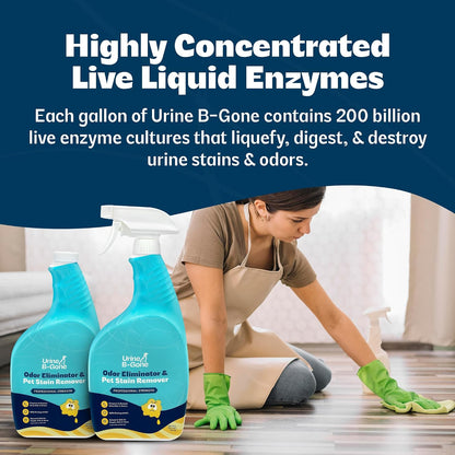 Enzyme Cleaner for Human, Cat & Dog Urine, Original, 1 Gallon