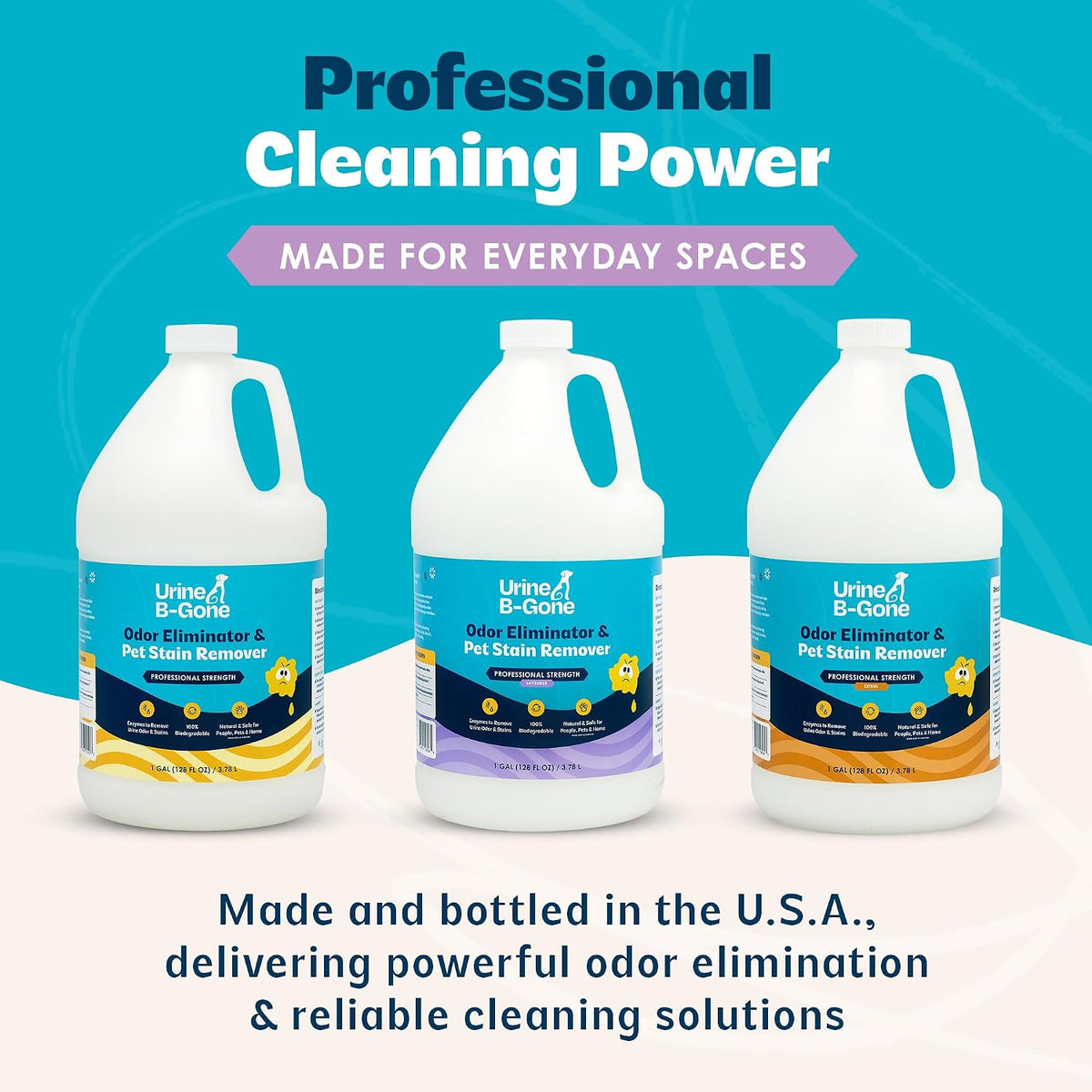 Enzyme Cleaner for Human, Cat & Dog Urine, Original, 1 Gallon