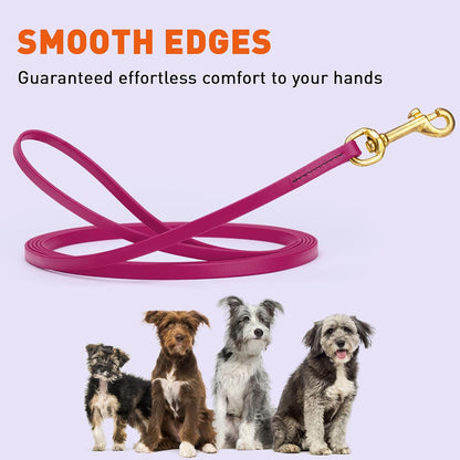Biothane Working Lead for Dogs 6ft Black - Colors A