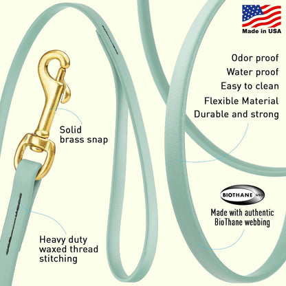 Biothane Working Lead for Dogs 6ft Black - Colors A