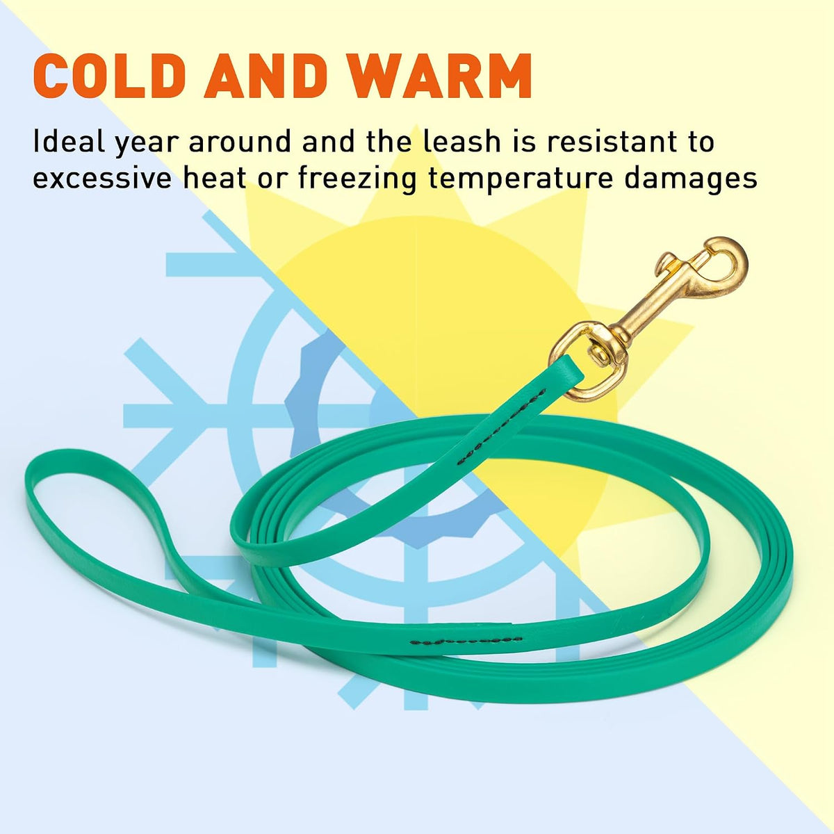 Biothane Working Lead for Dogs 6ft Black - Colors A