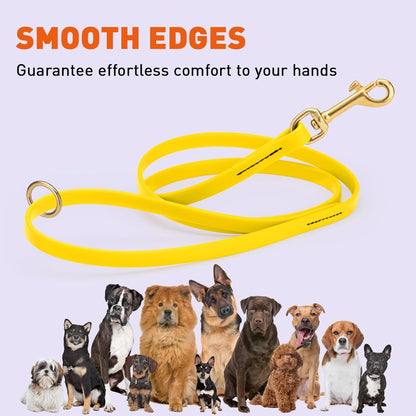 Biothane Working Lead for Dogs 6ft Black - Colors A