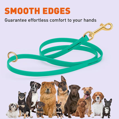 Biothane Working Lead for Dogs 6ft Black - Colors A