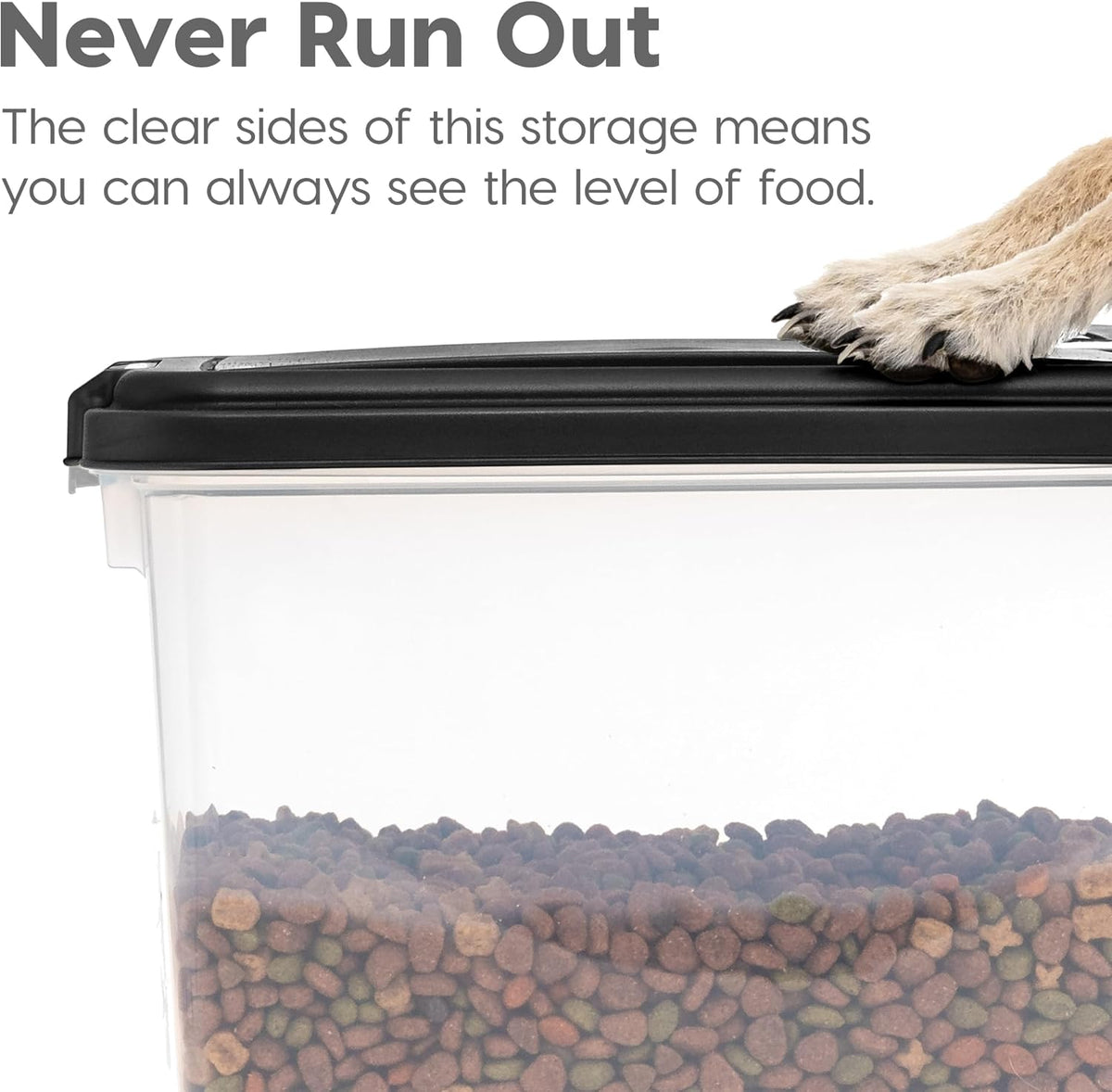 30 lb + 11 lb Airtight Pet Food Storage Containers with Wheels