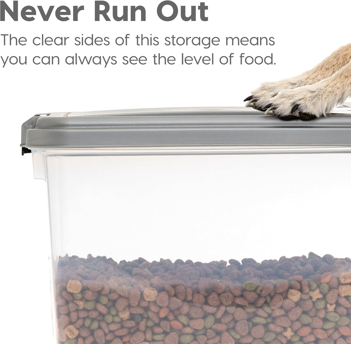30 lb + 11 lb Airtight Pet Food Storage Containers with Wheels