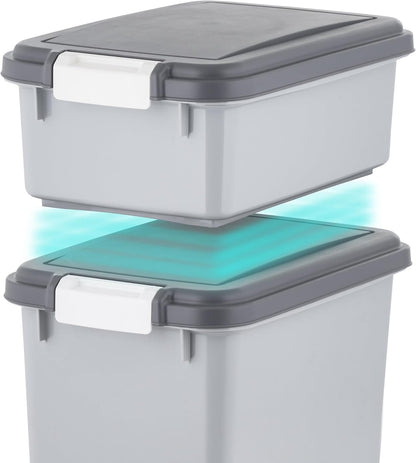 30 lb + 11 lb Airtight Pet Food Storage Containers with Wheels