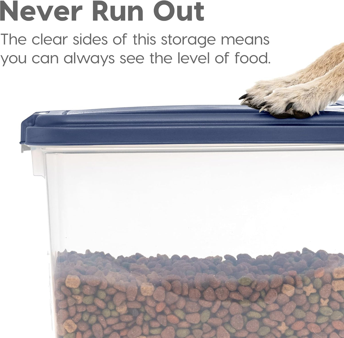 30 lb + 11 lb Airtight Pet Food Storage Containers with Wheels
