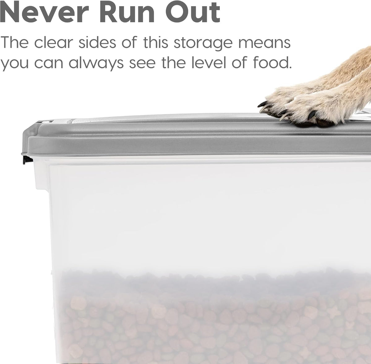 30 lb + 11 lb Airtight Pet Food Storage Containers with Wheels