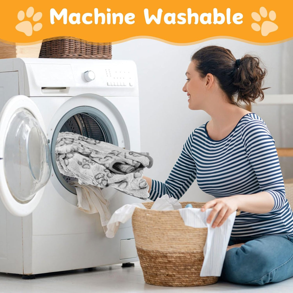 Dog Blankets for Small, Medium Dogs, Puppy Blanket Washable