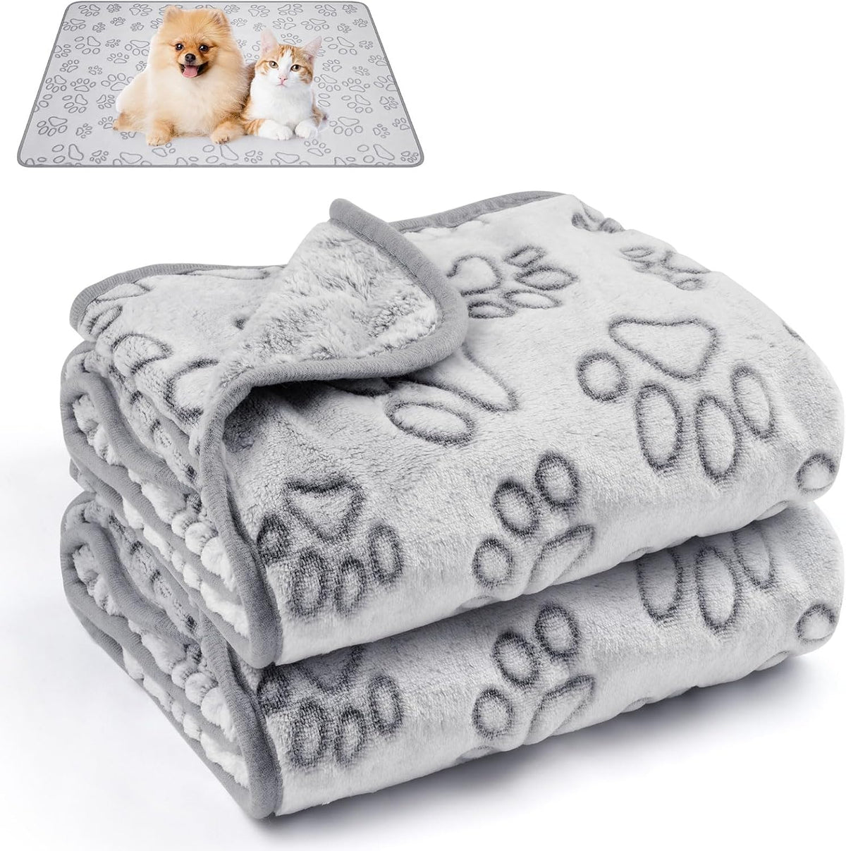 Dog Blankets for Small, Medium Dogs, Puppy Blanket Washable