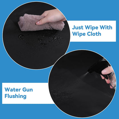 Dog Pee Pad Holder with High Walls, Foldable Dog Litter Box Pee Shields Indoor Dog Potty for Small and Medium Dogs, No Spill Pee Pad Holder Tray for Dogs Work (33.8*28*17.7in). Patent Pending