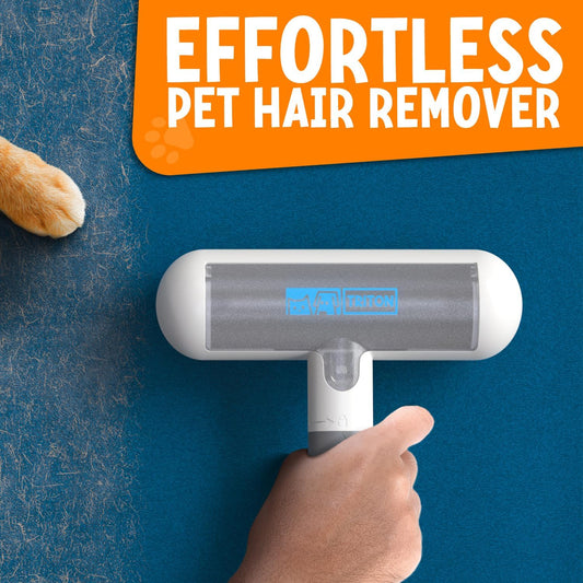 Travel Pet Hair Removal Tool & Rug Gripper – Portable Fur Remover and Anti-Slip Rug Tape to Keep Floors Clean and Secure