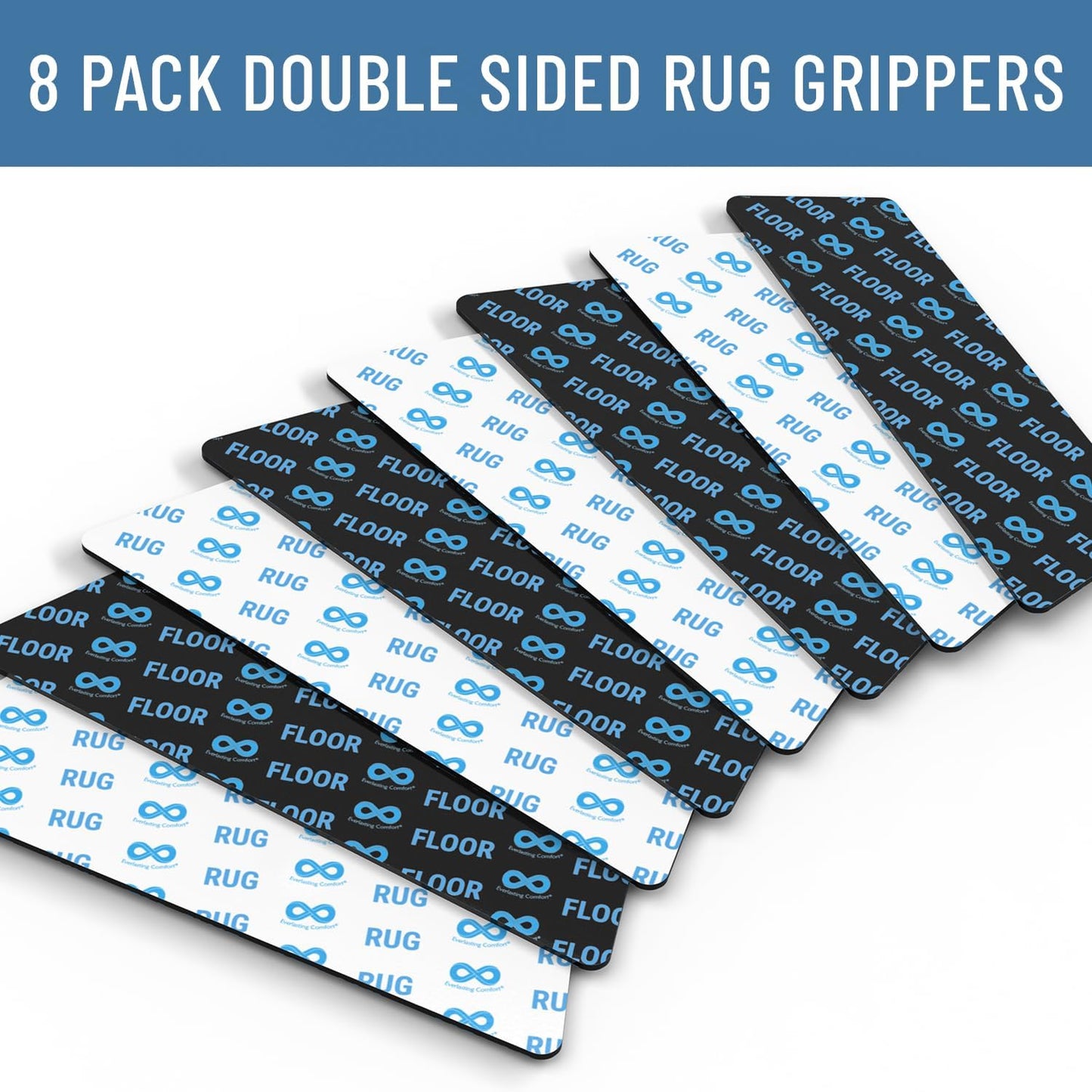 Travel Pet Hair Removal Tool & Rug Gripper – Portable Fur Remover and Anti-Slip Rug Tape to Keep Floors Clean and Secure