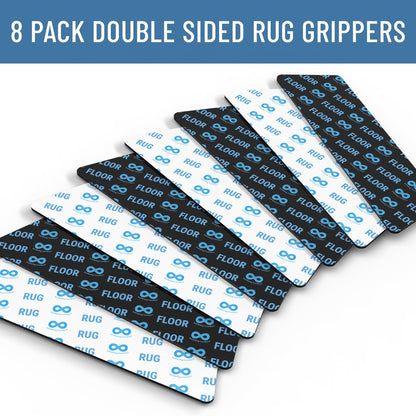 Travel Pet Hair Removal Tool & Rug Gripper – Portable Fur Remover and Anti-Slip Rug Tape to Keep Floors Clean and Secure