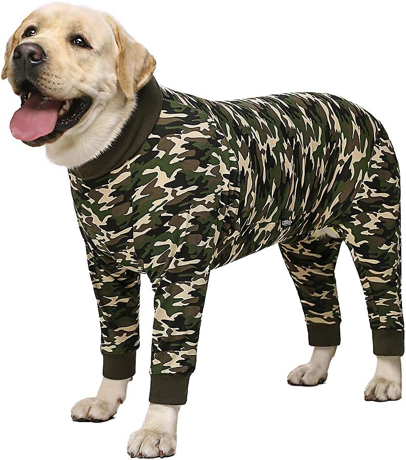 Dog Surgery Recovery Suit Female Male for Dogs After Surgery Medium Large Dogs Onesie Dog Pajamas Pjs Clothes (Dark Gray, 30 (Chest 29.92 in | Backlength 19.69 in))