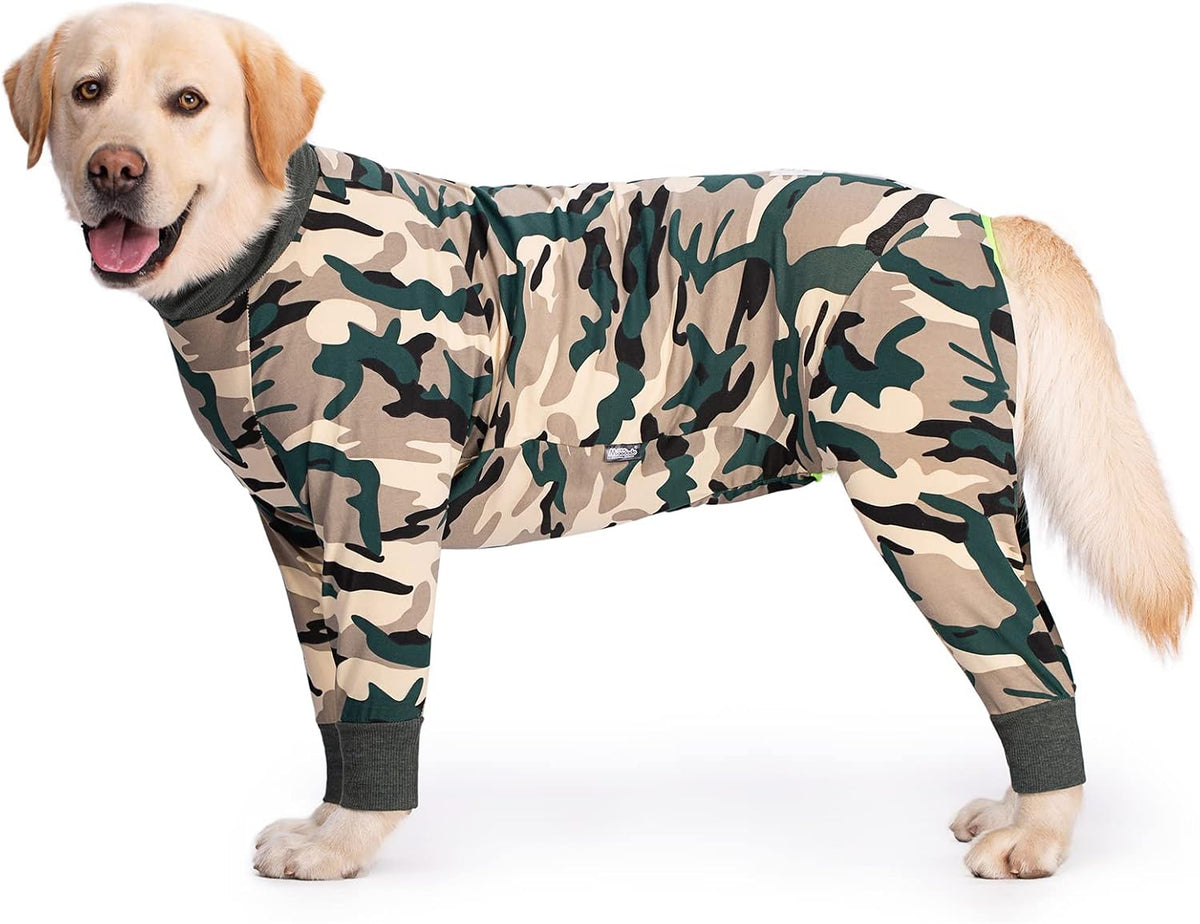 Dog Surgery Recovery Suit Female Male for Dogs After Surgery Medium Large Dogs Onesie Dog Pajamas Pjs Clothes (Dark Gray, 30 (Chest 29.92 in | Backlength 19.69 in))