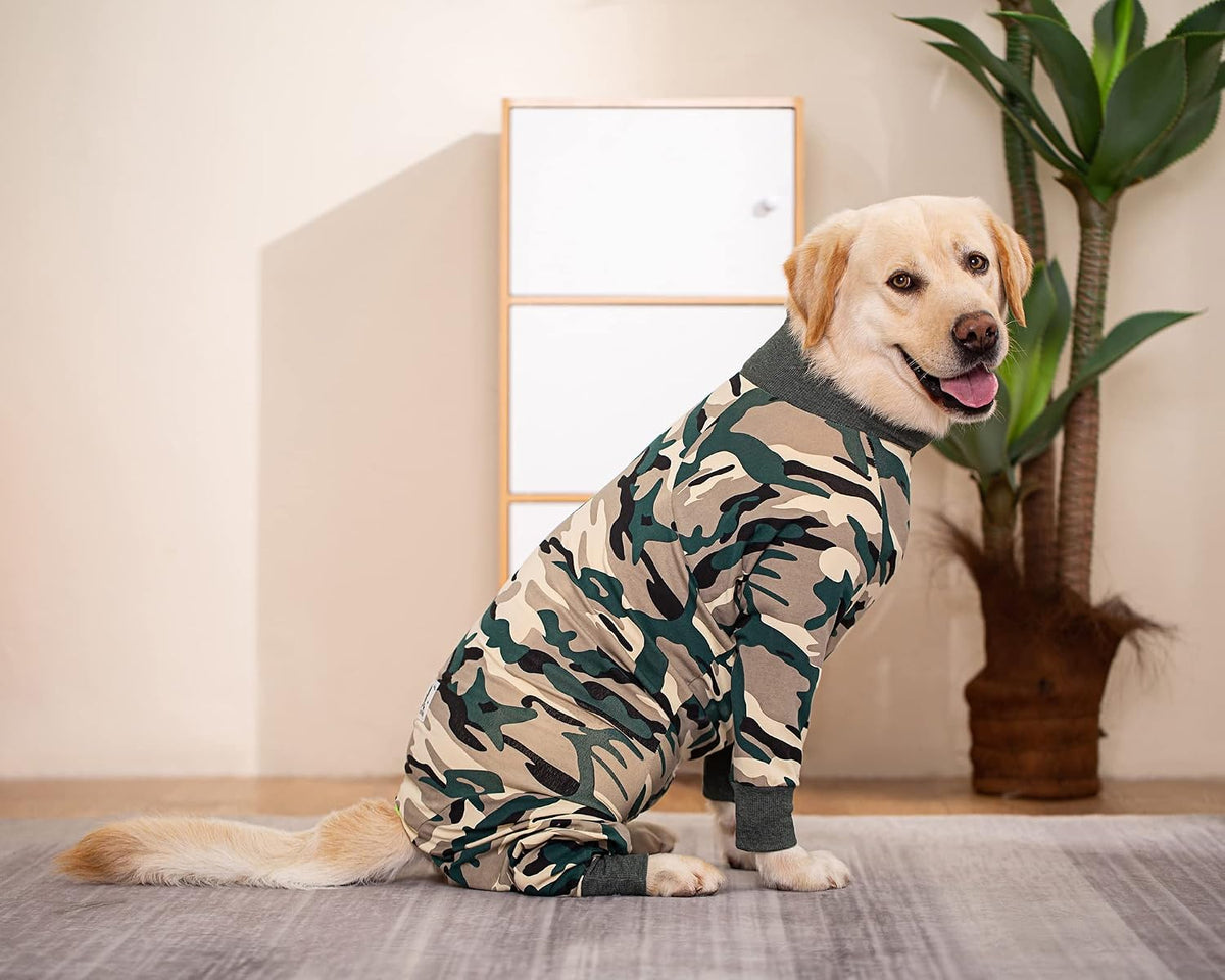 Dog Surgery Recovery Suit Female Male for Dogs After Surgery Medium Large Dogs Onesie Dog Pajamas Pjs Clothes (Dark Gray, 30 (Chest 29.92 in | Backlength 19.69 in))