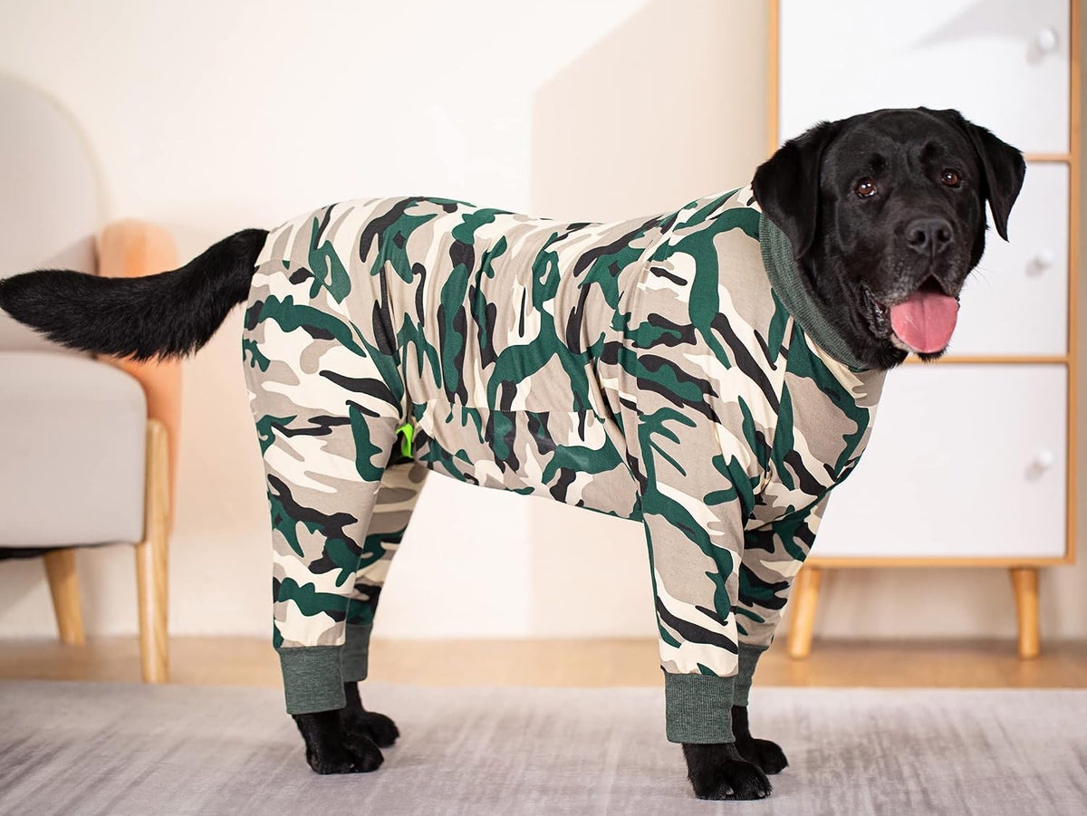Dog Surgery Recovery Suit Female Male for Dogs After Surgery Medium Large Dogs Onesie Dog Pajamas Pjs Clothes (Dark Gray, 30 (Chest 29.92 in | Backlength 19.69 in))