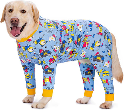 Dog Surgery Recovery Suit Female Male for Dogs After Surgery Medium Large Dogs Onesie Dog Pajamas Pjs Clothes (Dark Gray, 30 (Chest 29.92 in | Backlength 19.69 in))