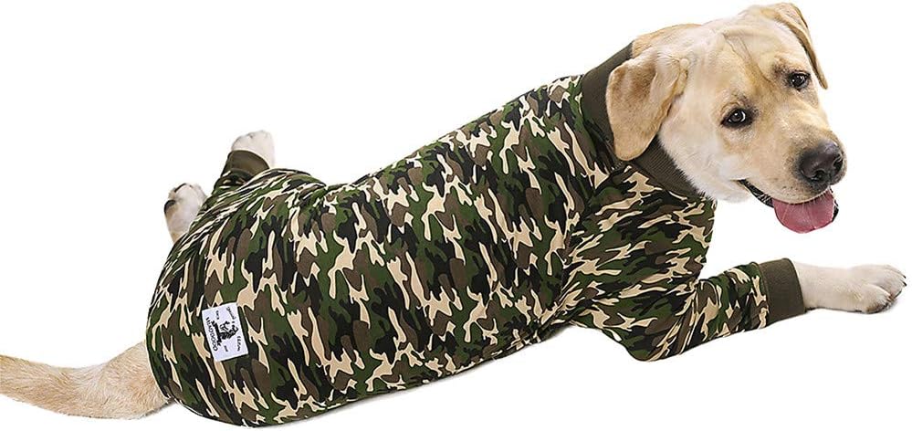 Dog Surgery Recovery Suit Female Male for Dogs After Surgery Medium Large Dogs Onesie Dog Pajamas Pjs Clothes (Dark Gray, 30 (Chest 29.92 in | Backlength 19.69 in))