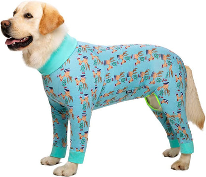 Dog Surgery Recovery Suit Female Male for Dogs After Surgery Medium Large Dogs Onesie Dog Pajamas Pjs Clothes (Dark Gray, 30 (Chest 29.92 in | Backlength 19.69 in))
