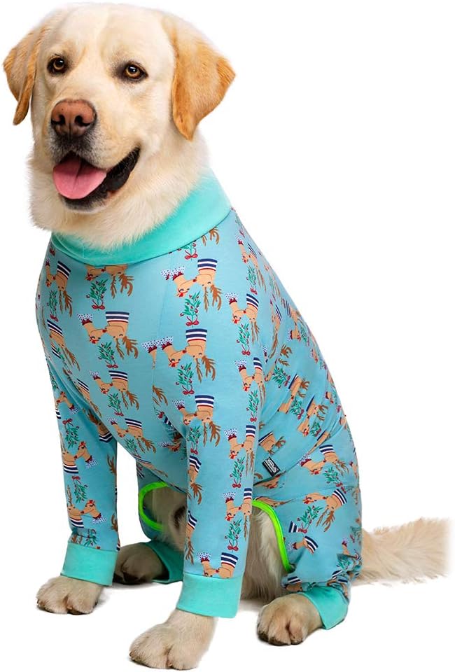 Dog Surgery Recovery Suit Female Male for Dogs After Surgery Medium Large Dogs Onesie Dog Pajamas Pjs Clothes (Dark Gray, 30 (Chest 29.92 in | Backlength 19.69 in))