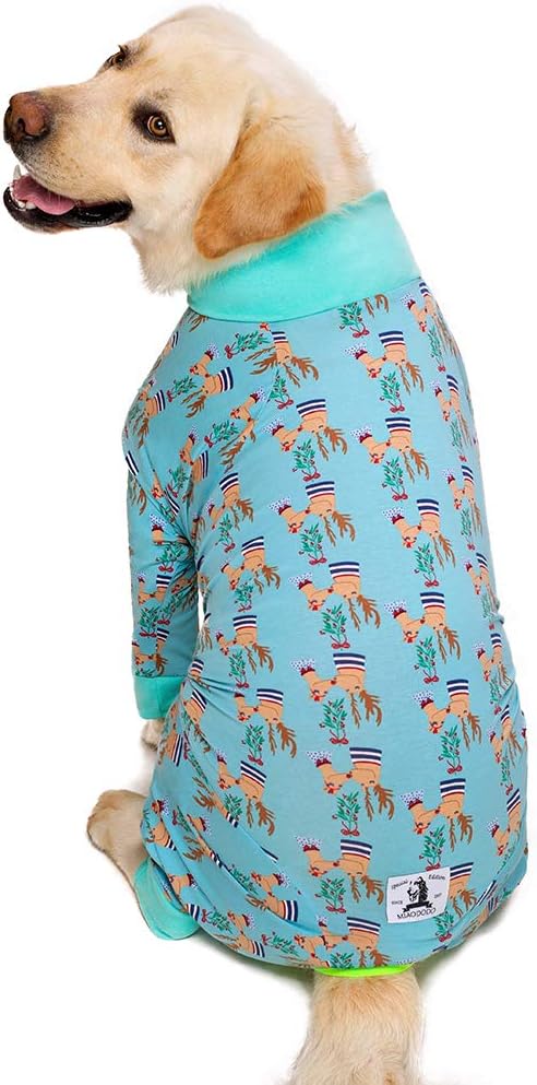 Dog Surgery Recovery Suit Female Male for Dogs After Surgery Medium Large Dogs Onesie Dog Pajamas Pjs Clothes (Dark Gray, 30 (Chest 29.92 in | Backlength 19.69 in))