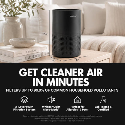 240 HEPA Air Purifiers for Home Pets Bedroom - 1,000 Ft²