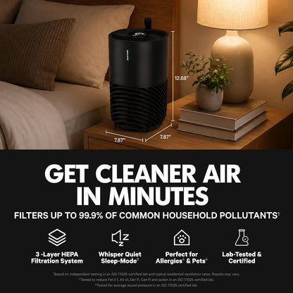 240 HEPA Air Purifiers for Home Pets Bedroom - 1,000 Ft²