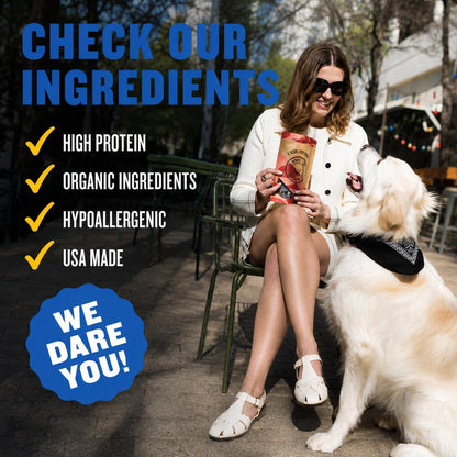 Winnie Lou Elk Jerky Dog Treats – Limited Ingredient, Human Grade, Training Treats for Small, Medium & Large Dogs, USA Made, High Protein, Chews, Hypoallergenic, Sensative Stomach (1 Pack)