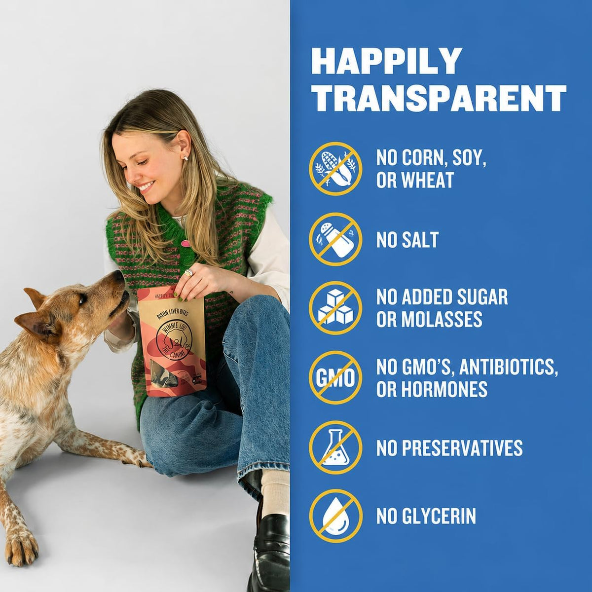 Winnie Lou Elk Jerky Dog Treats – Limited Ingredient, Human Grade, Training Treats for Small, Medium & Large Dogs, USA Made, High Protein, Chews, Hypoallergenic, Sensative Stomach (1 Pack)